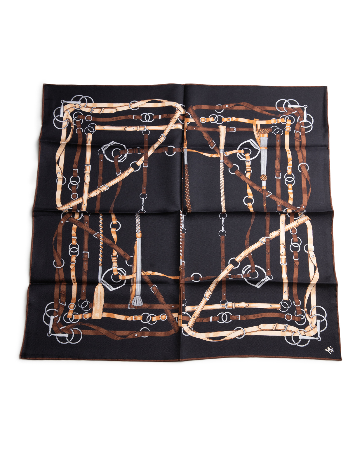 Scarf Siden Svart