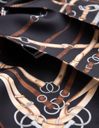 Scarf Siden Svart