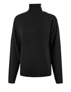 Vanille Polotröja Ull Svart