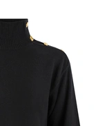 Vanille Polotröja Ull Svart