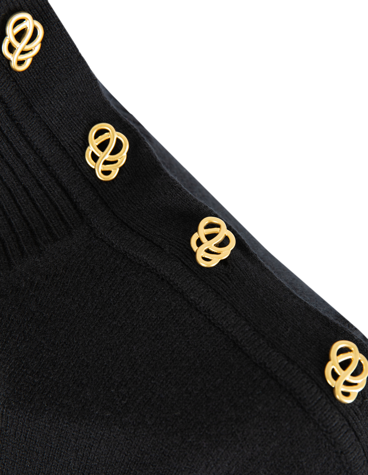 Vanille Polotröja Ull Svart S