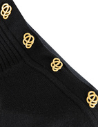 Vanille Polotröja Ull Svart S