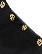 Vanille Polotröja Ull Svart