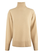 Vanille Polotröja Ull Ljusbeige S
