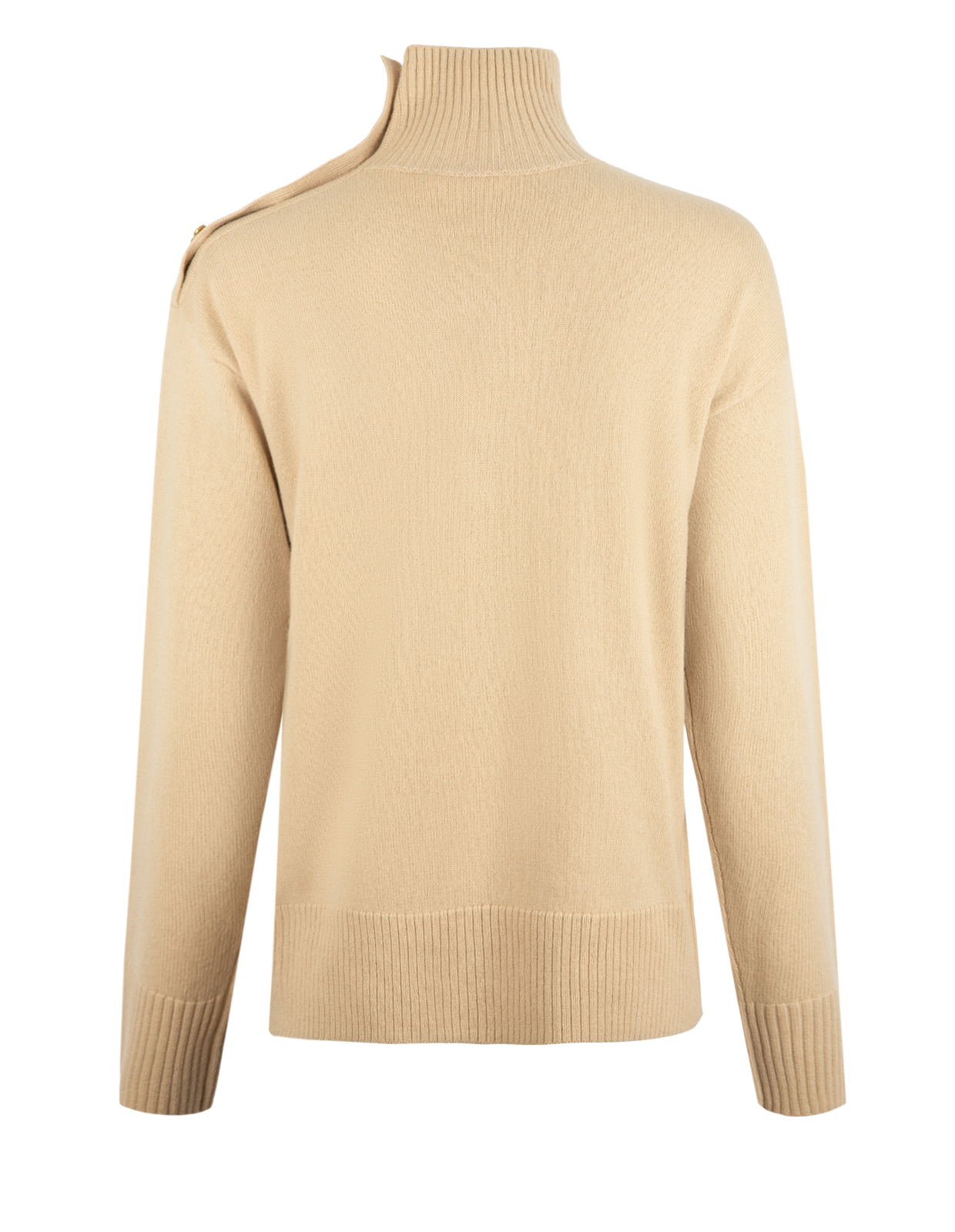 Vanille Polotröja Ull Ljusbeige