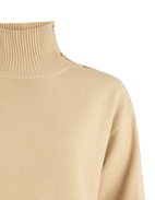 Vanille Polotröja Ull Ljusbeige S