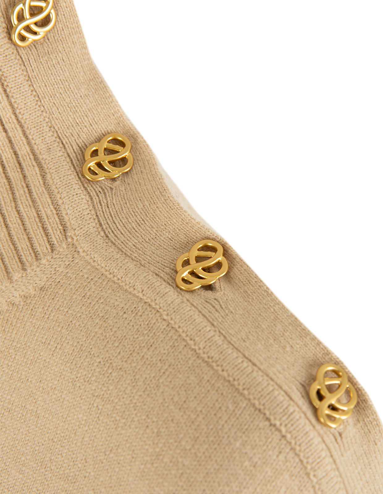 Vanille Polotröja Ull Ljusbeige