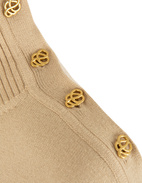 Vanille Polotröja Ull Ljusbeige S