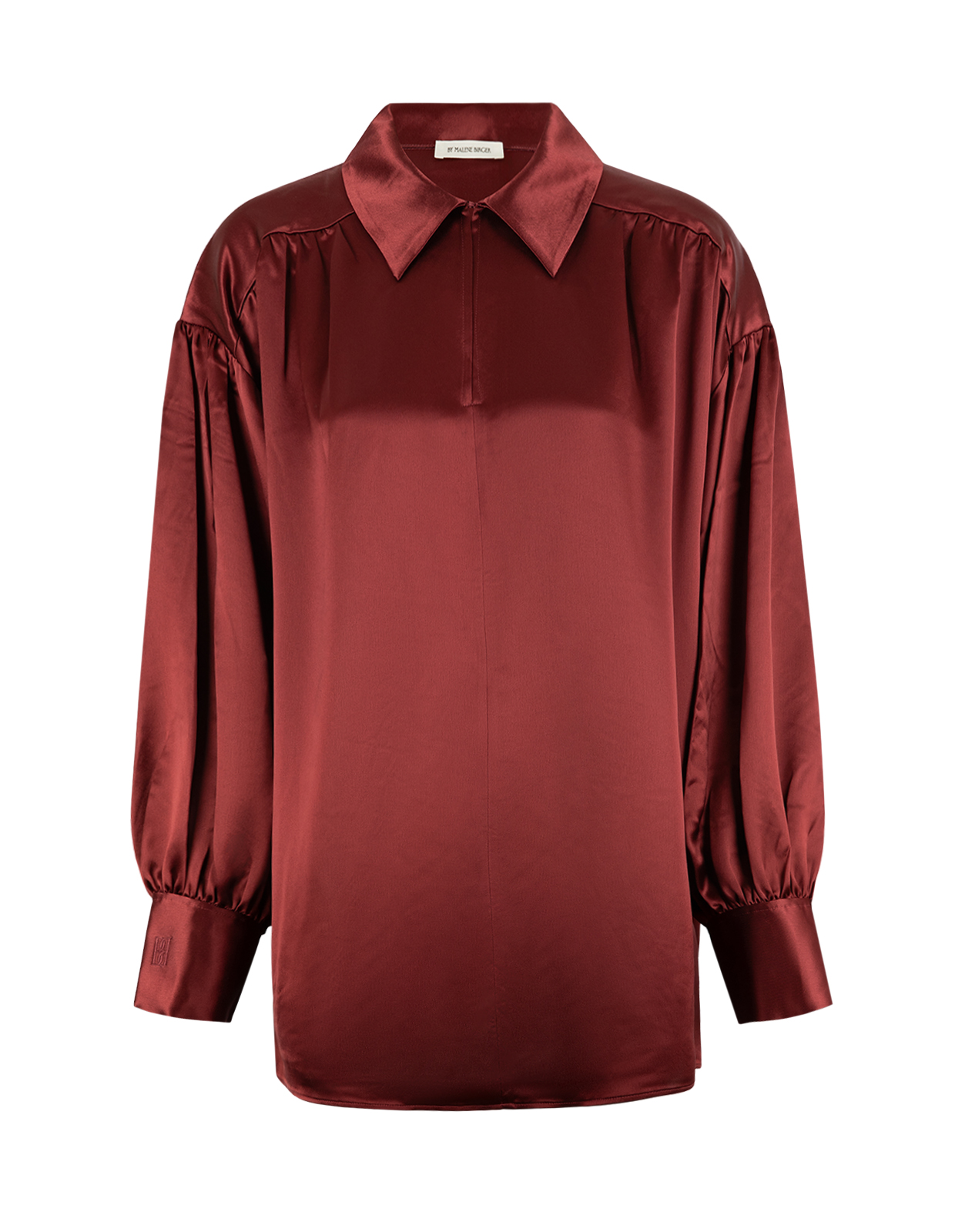 Leonora Blus Satin Vinröd