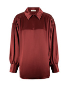Leonora Blus Satin Vinröd