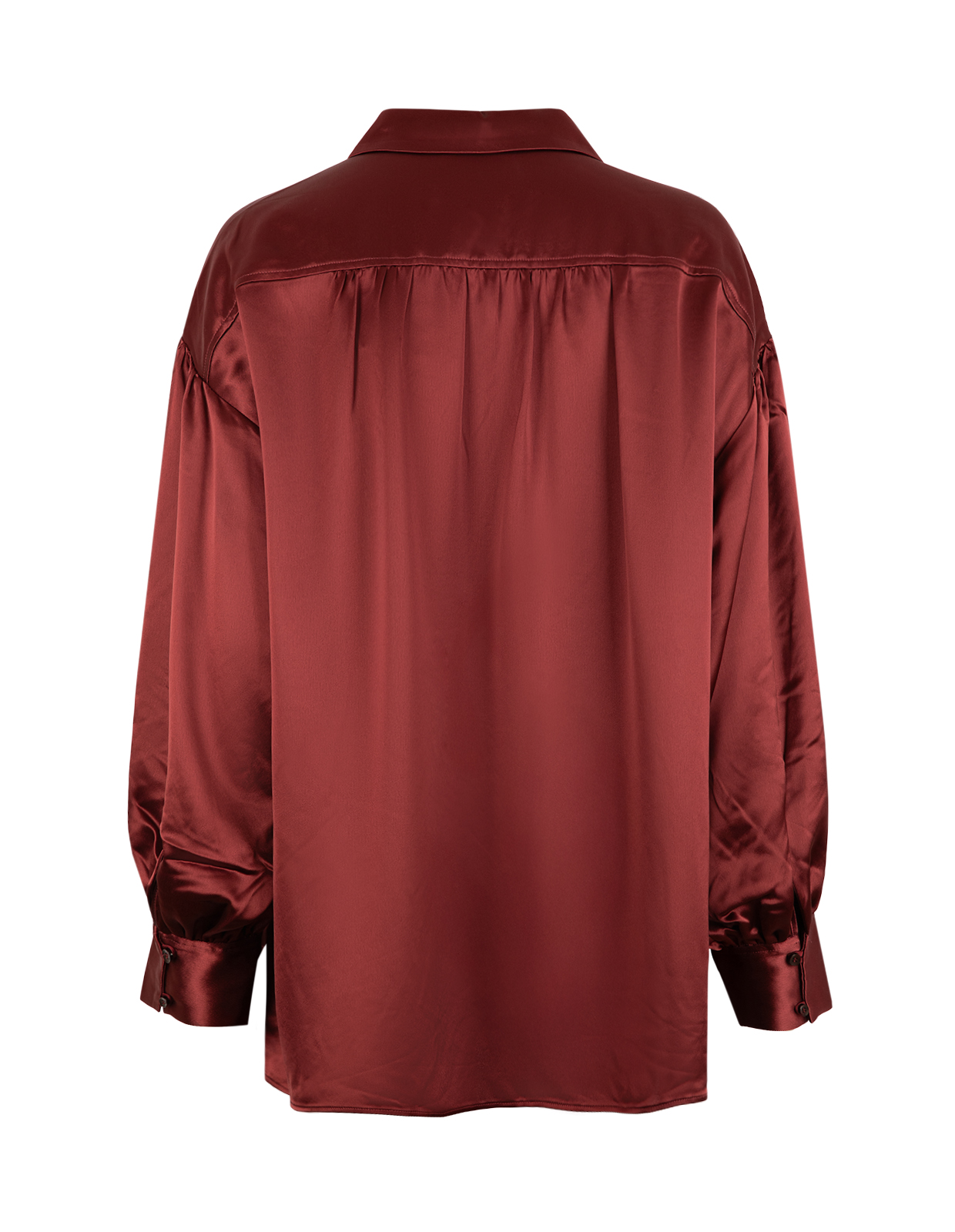Leonora Blus Satin Vinröd