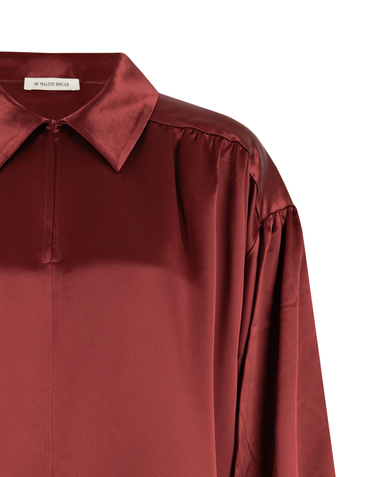 Leonora Blus Satin Vinröd