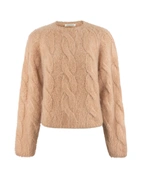 Elliot Chunky Tröja Mohair Puderrosa