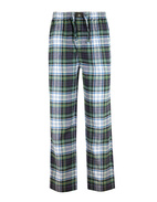 PJ Pyjamasbyxa Flanell Rutig Grön XXL