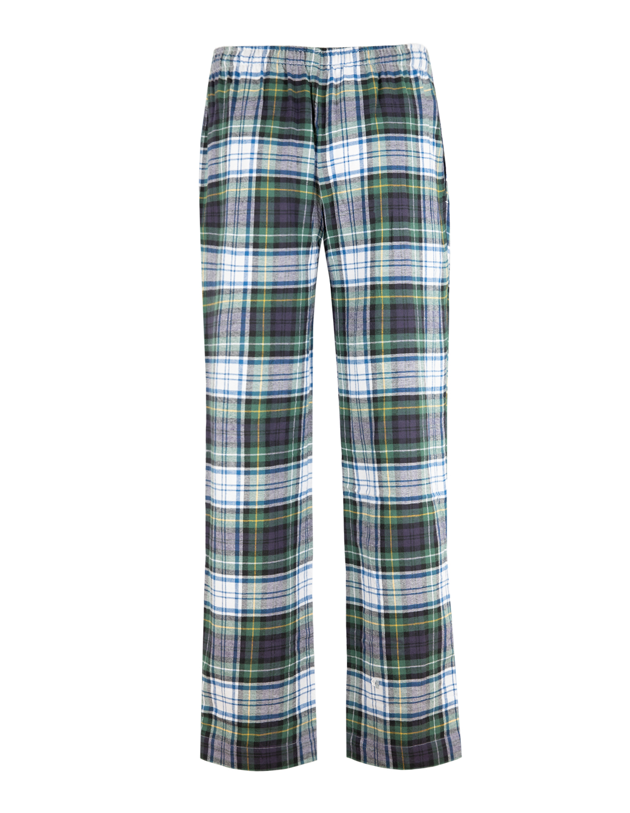 PJ Pyjamasbyxa Flanell Rutig Grön