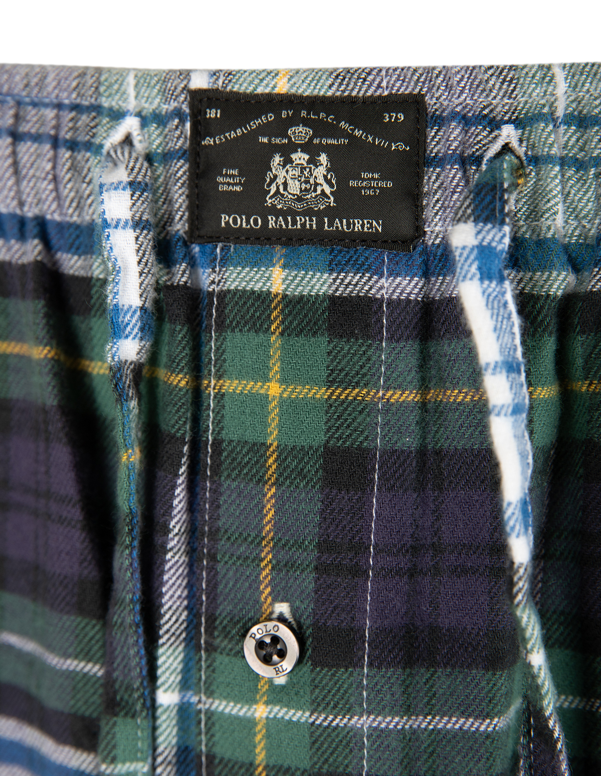 PJ Pyjamasbyxa Flanell Rutig Grön XXL