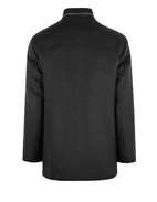 Jacka Lång Ull Cashmere Mörkgrå