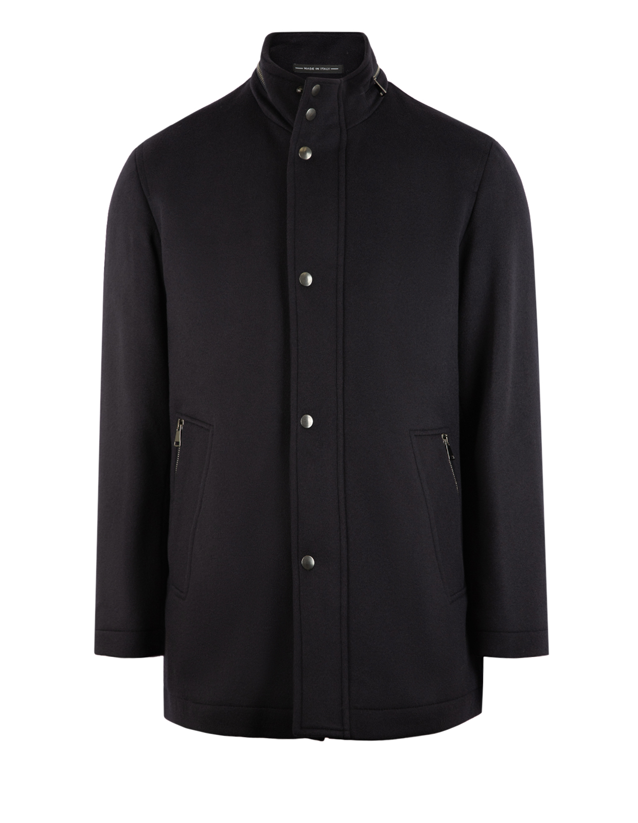 Jacka Lång Ull Cashmere Navy