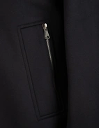 Jacka Lång Ull Cashmere Navy