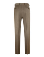 Sartorial Trouser II Dubbelplissering Covert Ull Mörkbeige 46