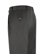 Sartorial Trouser II Dubbelplissering Covert Ull Mörkgrå