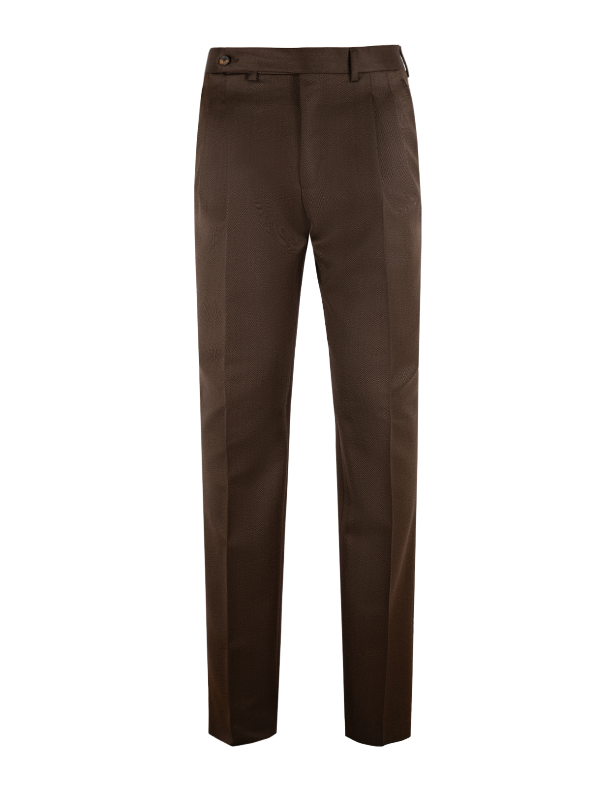Sartorial Trouser II Dubbelplissering Covert Ull Mörkbrun