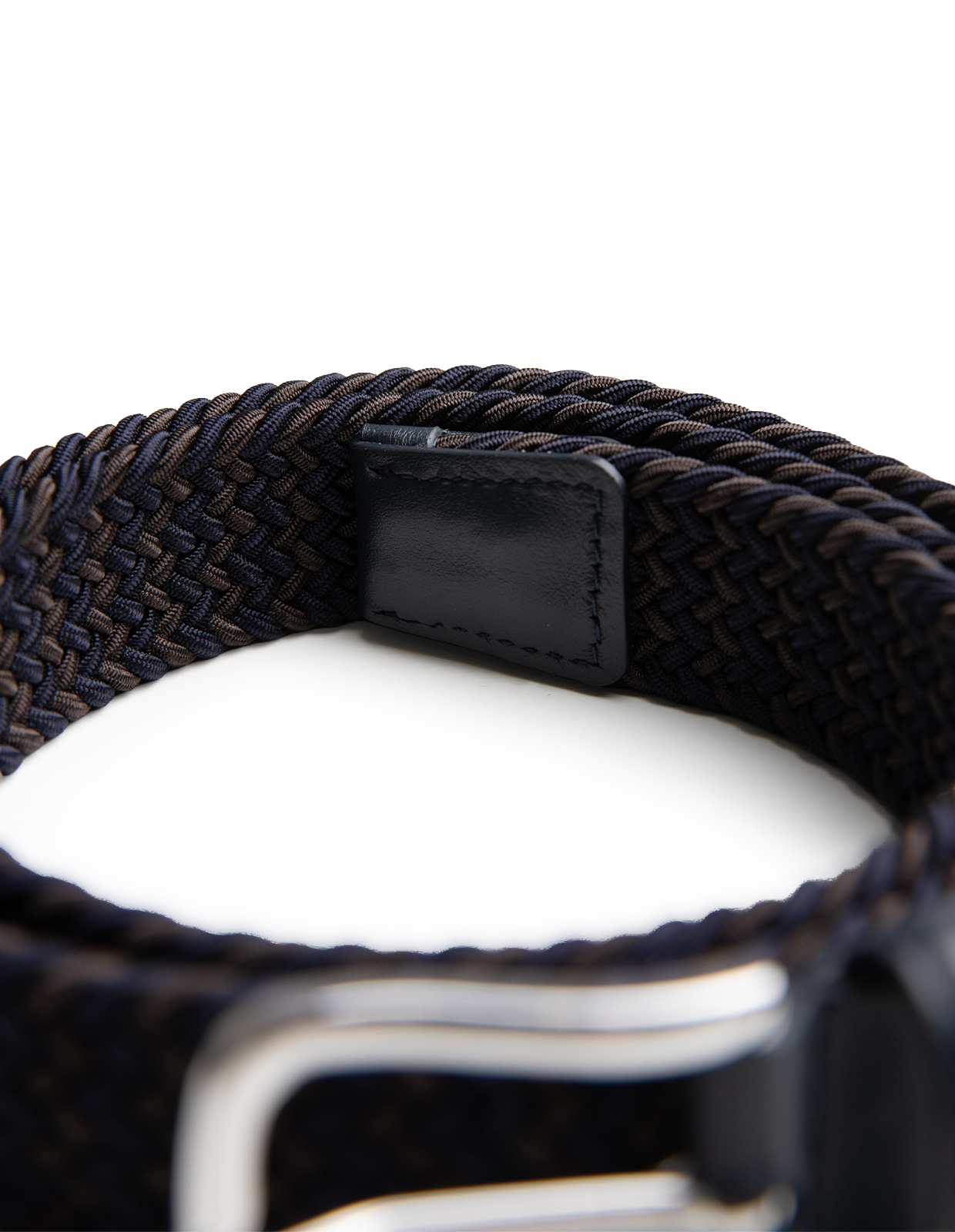 Bälte Flätad Marinblå/Brun 110