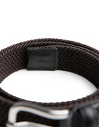 Bälte Flätad Mörkbrun 90