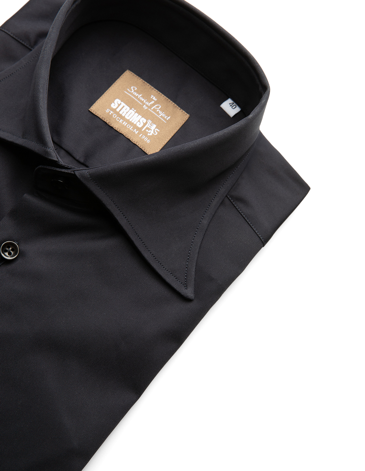 Sartorial Shirt Lättviktsbomull Marinblå