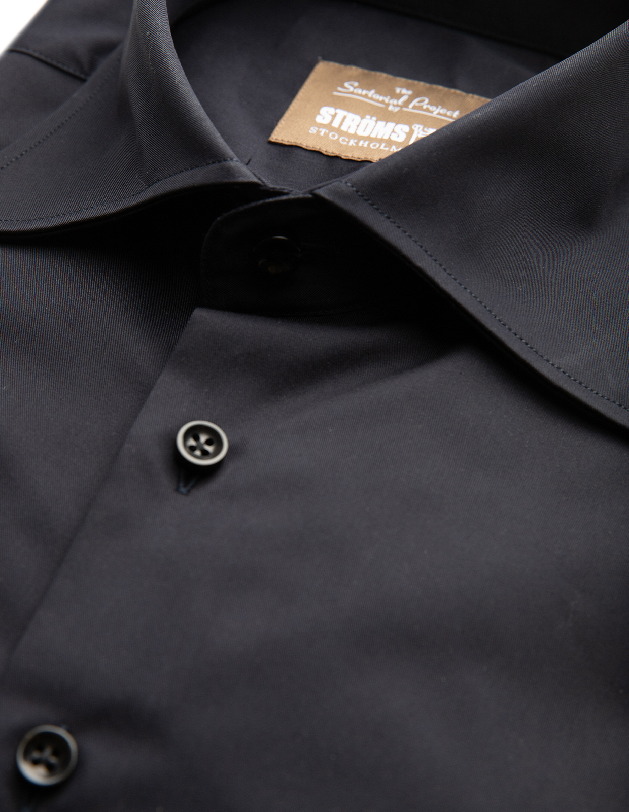 Sartorial Shirt Lättviktsbomull Marinblå