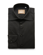 Sartorial Shirt Lättviktsbomull Svart 42