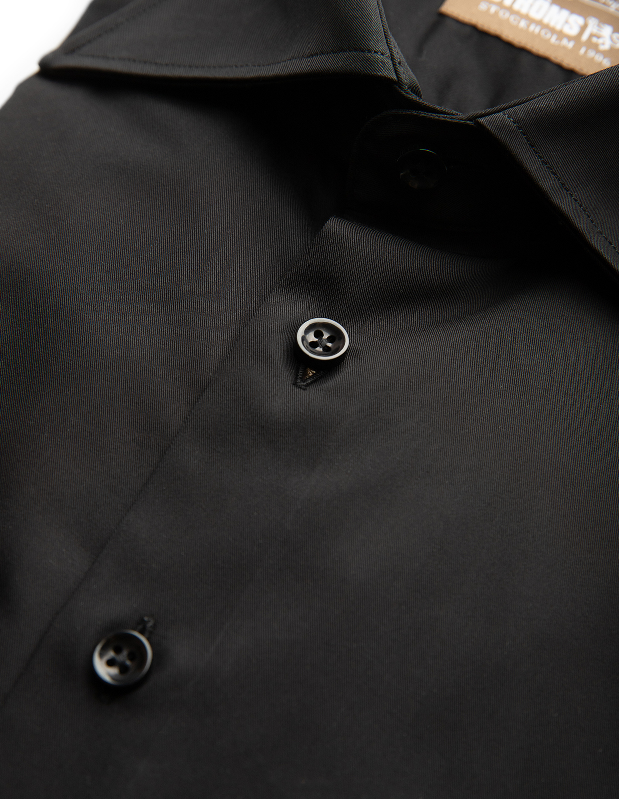 Sartorial Shirt Lättviktsbomull Svart
