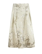 Jaquard Kjol Benvit/Silver