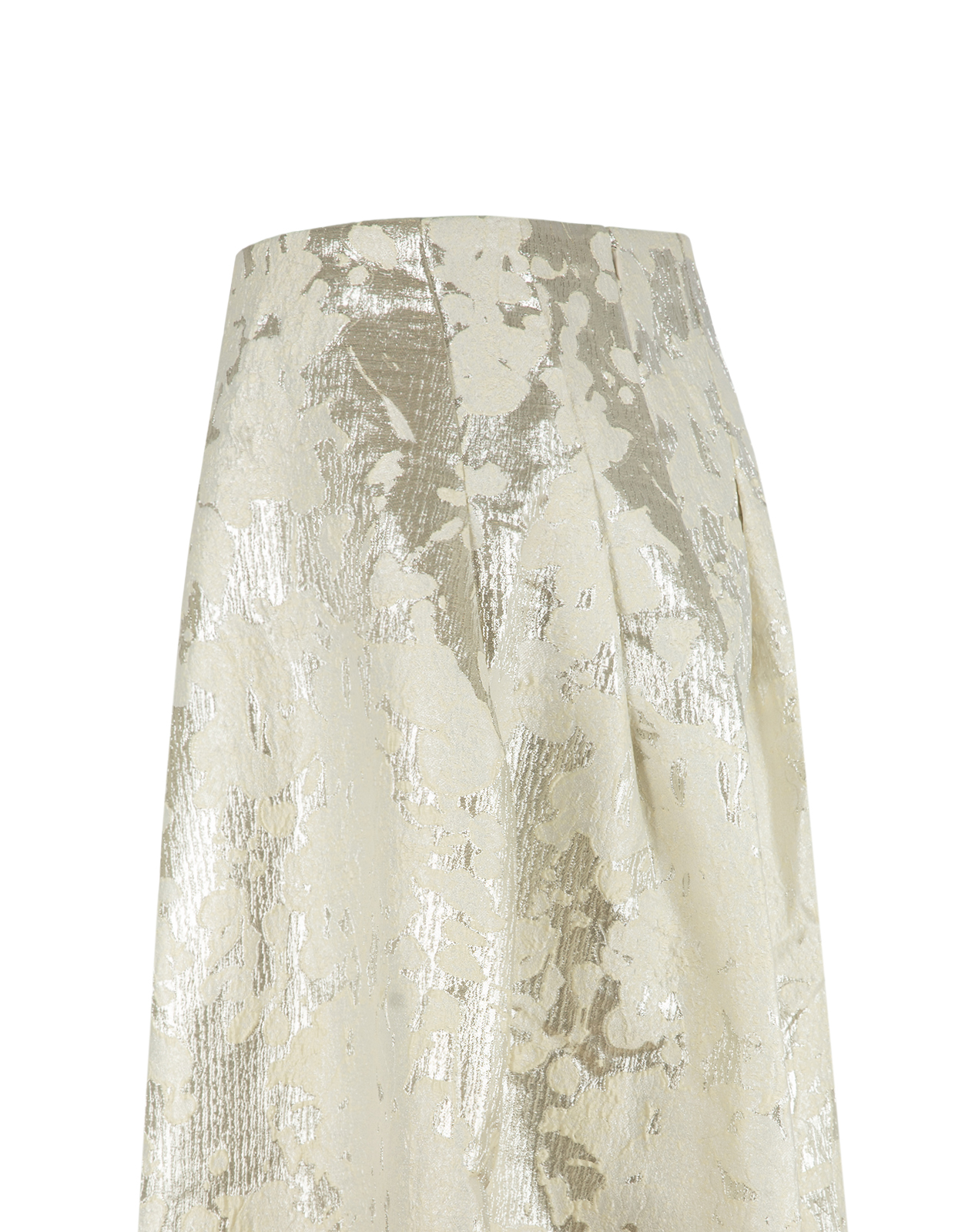 Jaquard Kjol Benvit/Silver