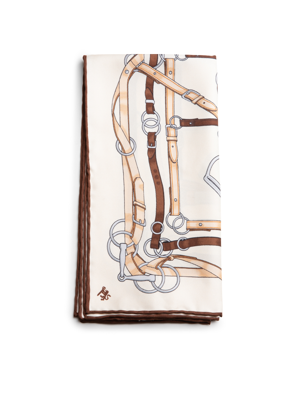 Scarf Siden Benvit