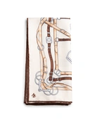 Scarf Siden Benvit