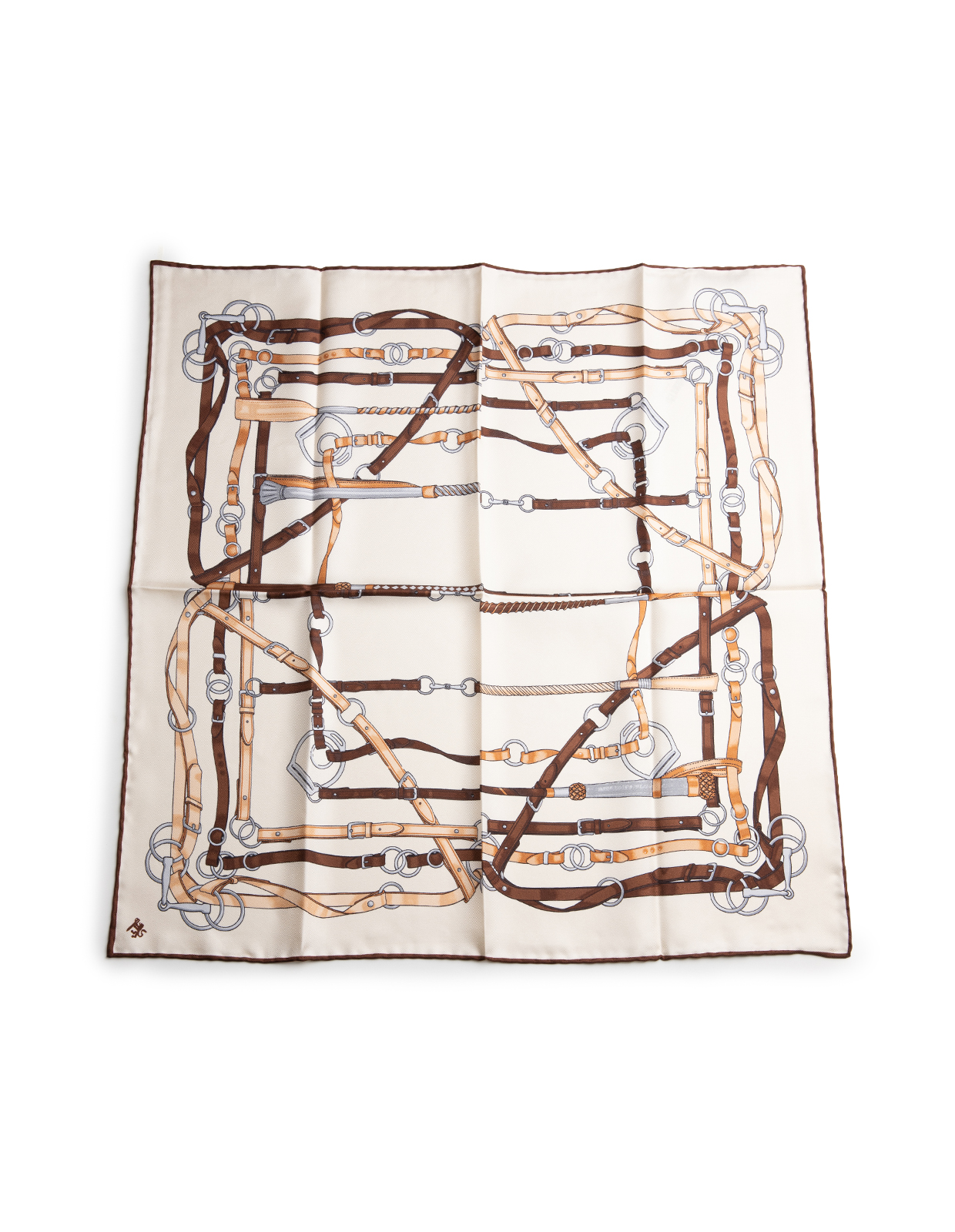 Scarf Siden Benvit