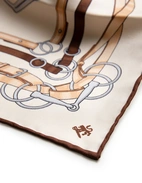 Scarf Siden Benvit