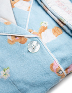 Flanellpyjamas Ljusblå Mönstrad