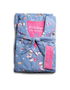 Flanellpyjamas Blå Mönstrad