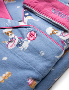 Flanellpyjamas Blå Mönstrad