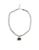 Lydia Halsband Rhodium/Svart One Size