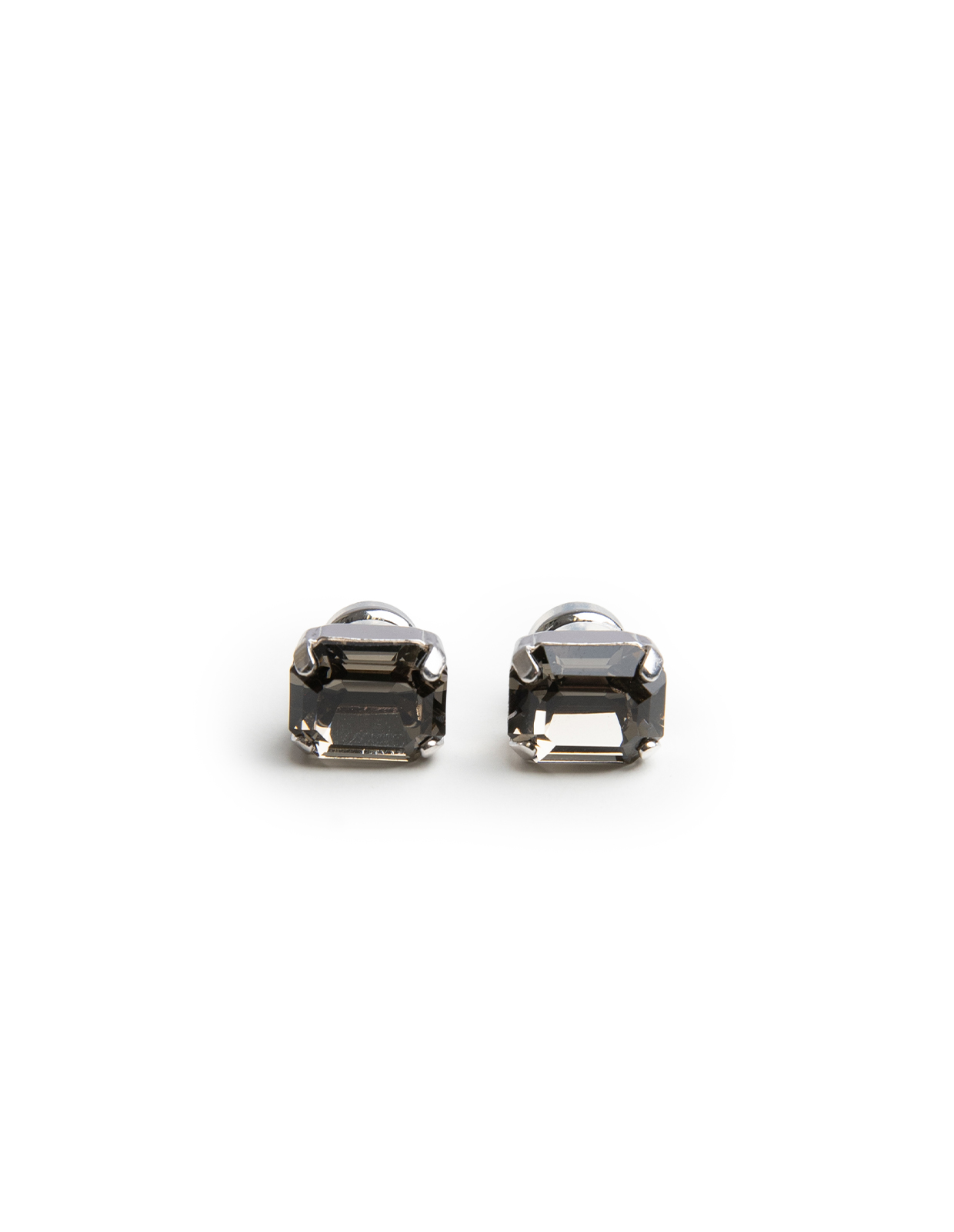 Lydia Örhänge Rhodium/Svart