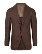 Sartorial Kavaj Linne Brun Stl 50
