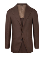 Sartorial Jacket Linne Brun Stl 54