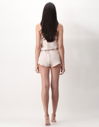 Shorts Siden Champagne
