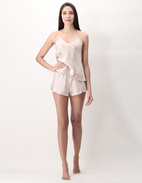 Shorts Siden Champagne