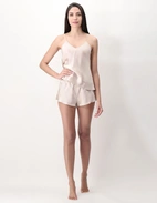 Shorts Siden Champagne