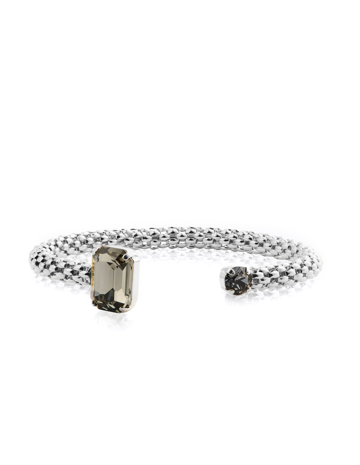 Daria Armband Rhodium/Svart