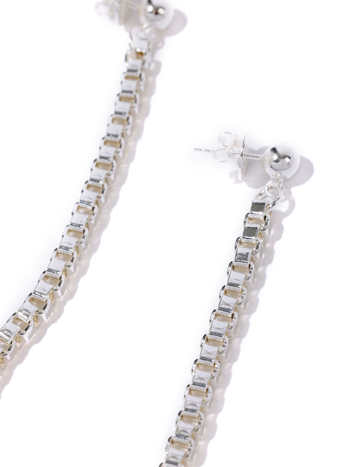 Chain Örhängen Silver